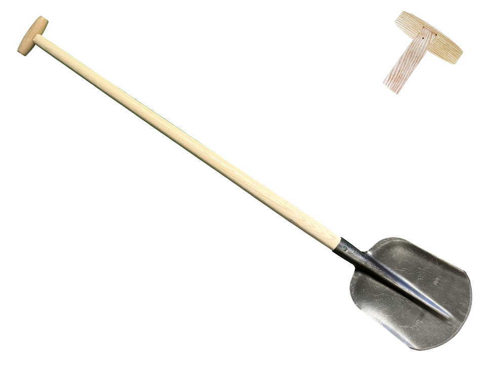 Dutch digging shovel straight with 100cm T- handle